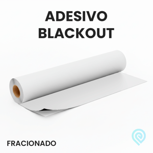 Adesivo Blackout para Impressão - Fracionado Adesivo Vinil Branco Blackout - Material Fracionado - Material para impressão em Solvente, UV e Látex Excelente para Impressão e Laminação Acabamento Brilhante ou Fosco Brilho ou Fosco