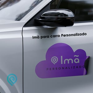 Imã Para Carro - Personalizado Manta Magnética Personalizada 0,8mm - Tamanho Personalizado - Impressão Colorida [SOLVENTE] Imã Adesivado - Imã Personalizado Brilho ou Fosco