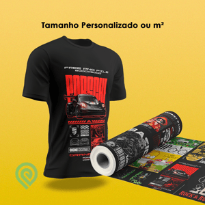 Papel Sublimação m² Papel Sublimação 75g - Tamanho Personalizado - Impressão Colorida [SUBLIMAÇÃO]  Refilado no Tamanho Envio da arte espelhada em CMYK - PDF, JPEG ou PNG