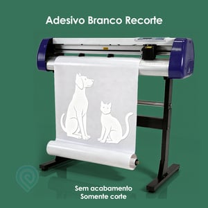 Adesivo Branco Recorte - Sem Acabamento - Somente Corte Adesivo Branco - m² - Corte Especial   Sem Acabamento - Somente Corte 