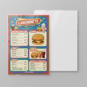 CARDAPIO PLASTIFICADO - A4