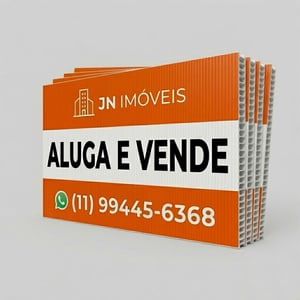 Placa imobiliária Polionda