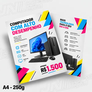 Cartaz A4 em Couché 250g