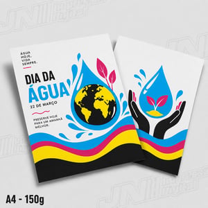 Cartaz A4 em Couché 150g