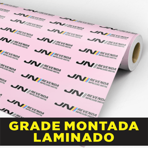 Adesivo Transparente  Recorte Laminado  Grade Montada    