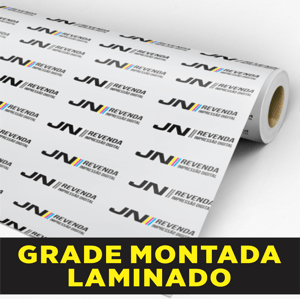 Adesivo Branco  Recorte Laminado  Grade Montada    