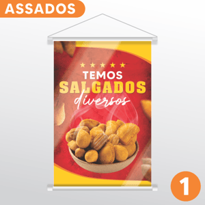 COMBO BANNER - ASSADOS Lona 280g Promocional 60X90cm - 70X100CM - 80X120CM - 100X150CM    