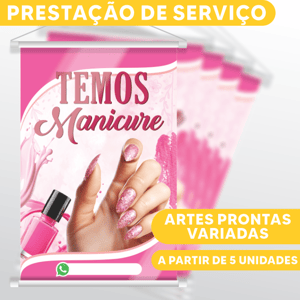 COMBO BANNER - PRESTAÇÃO DE SERVIÇO Lona 280g Promocional Padrão    