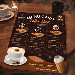 CARDAPIO PS2MM - A3 Ps 2 mm 30x42  adesivada e laminada Cantos arredondados 