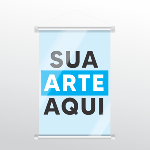 COMBO BANNER - MINHA ARTE Lona 280g Promocional Padrão   Bastão e Corda 