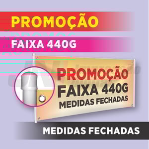 PROMOÇÃO FAIXA 440G 440g  Bastão e 4 ilhós nas pontas   