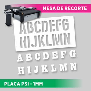 PLACA PS 1MM - somente corte Psi Tricamada 200x100 cm  Sem Impressão  