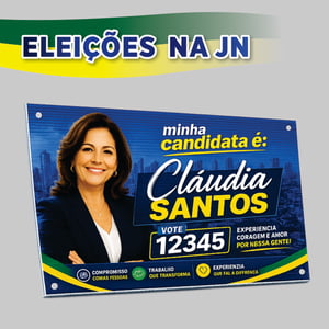 PLACA RESIDENCIAL - ELEIÇÕES Polionda     