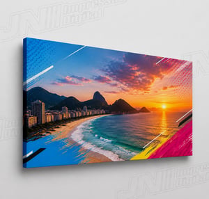 QUADRO CANVAS Tecido Canvas  4x0 - Colorido Frente Impressão UV Sarrafo de 5cm 