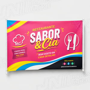 Faixa Personalizada Lona Front 440g  4x0 -  Colorido Frente Sem enobrecimento Bastão 