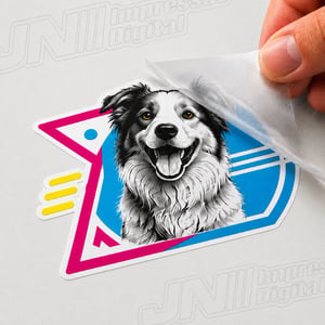 DTF-UV   5x0 - (Colorido + Branco) Verniz Entregue em Folha 