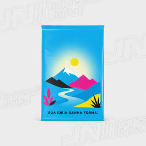 Lona Backlight 440g Personalizada Lona Backlight 440g  4x0 -  Colorido Frente   