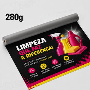 Lona 280g Promocional Personalizada Lona 280g  4x0 -  Colorido Frente Impressão Solvente  