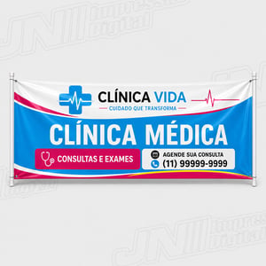 Faixa Personalizada UV Lona Front 440g  4x0 -  Colorido Frente Sem enobrecimento Bastão, Travessa e 4 ilhós nas pontas 