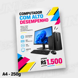 Cartaz A4 em Couché 250g
