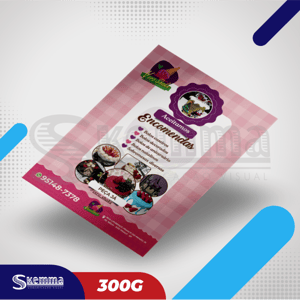 LASER A4 - COUCHÊ Frente 4x0 - 300g Couchê 300g A4 Folha 220x307mm Área de imp. 210x297mm  4x0 - FRENTE - Cor CMYK Sem Refile 