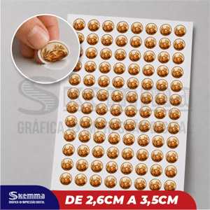 COLACRIL A3 + CORTE DE CONTORNO DE 2,6 A 3,5 CM Colacril 190g A3 Folha 310x433mm Área de imp. 269X392mm  Impressão a Laser Meio Corte 