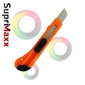 Estilete Starfer Largo 18mm Econômico Multiuso  18MM    Estilete largo em corpo de plástico proporciona excelente precisão no corte.