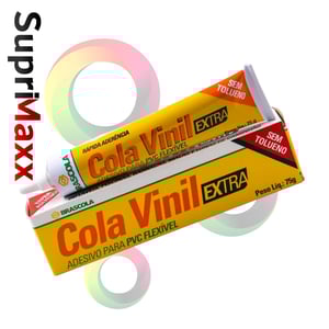 Cola Vinil Extra Brascola 75g  75g    Adesivo de contato que apresenta aderência rápida, após a cura tem boa flexibilidade, especialmente indicado para colagem lonitas, laço piscina, itens de PVC flexível entre si.