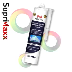 Silicone Neutro Para Revestimentos Em Acm - 260g  260g COLORS   Indicado para uso de vedações em telhados, fachadas e coberturas em revestimentos em ACM e outras juntas.