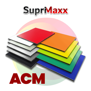 CHAPAS DE ACM - 3mm (MIXBOND) Alumínio + Polietileno + Alumínio TAMANHOS: 122cm | 150cm    um material leve, resistente, fácil de moldar e visualmente sofisticado.