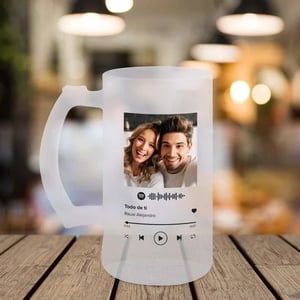 Caneca de Vidro Jateado para Sublimação