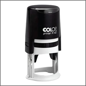 Carimbo Colop Printer R40 - 40X40MM   1 cor   Medida da Impressão: 40X40 MM REDONDO