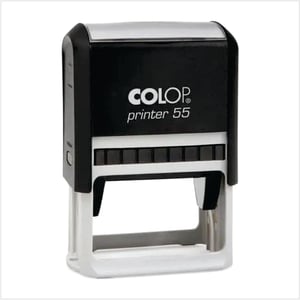 Carimbo Colop Printer 55 – 55x35mm   1 cor   Medida da Impressão: 55x35mm