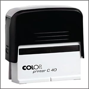 Carimbo Colop Printer 40 – 55x22mm   1 cor   Medida da Impressão: 55x22mm