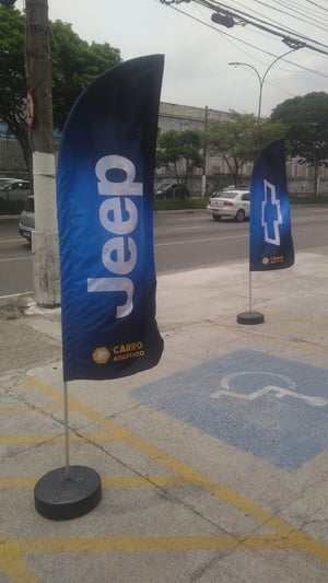 Wind Banner Frete Grátis Grande SP Tam P