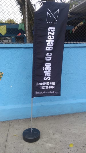 Wind Banner Frete Grátis Grande SP Tam M