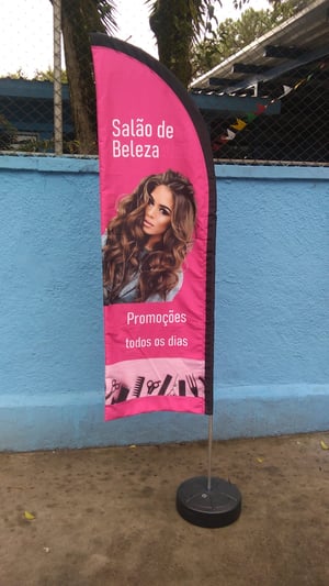Wind Banner Frete Grátis Grande SP Tam M
