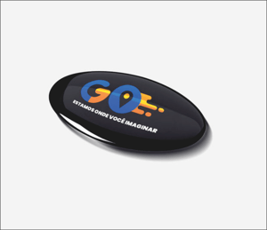 Adesivo Resinado Personalizado   5x0 com Branco  Corte reto 