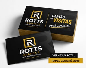Cartão 250g/m² 4x4 cores Couchê 250g/m² 4,8x8,8 cm 4x4 Verniz Total Brilho Frente Corte reto 