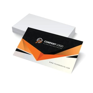 Cartão de Visita 300g Verniz Total Brilho Couchê 300g 9x5cm 4x0 Verniz UV Total frente corte reto 