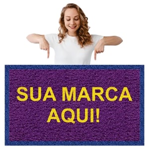 Tapete Capacho PVC Vinilico 40x60cm  Impressão UV Corte reto 