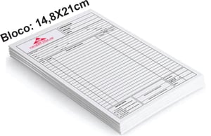 Bloco A5 - 14,8X21cm Papel offset 75gr 14,8x21cm   Corte Reto e Cola Cada Bloco contém 100 folhas