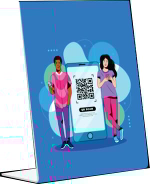 Display em L PS 1mm 8x5cm 4X0 Impressão Uv Corte Reto com dobra Evite bordas ou contornos ao redor da placa, pode ocorrer pequena variação de alinhamento