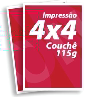 Cartaz 115g Folha Couchê 31x45cm 4x4 cores CMYK Impressão Laser Sem refile ATENÇÃO: Variação de até 2mm no alinhamento frente e verso é considerado normal para este produto. Envie com margem suficiente caso tenha que ser refilado