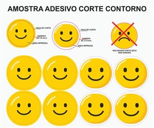 ADESIVO RECORTADO Vinil 010  4x0 Impressão Solvente Meio corte Qualidade garantida para o seu projeto, Escolha entre Impressão Padrão ou Premium para cores vivas e detalhes nítidos. Resistente e versátil, é perfeito para rótulos e sinalização personalizada