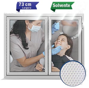 Adesivo Perfurado 150cm Adesivo Vinil Perfurado Largura 150cm 4x0 Impressão Solvente Sem acabamento Visibilidade por dentro e impacto visual por fora. Ideal para vitrines e vidros, permite a entrada de luz com privacidade. Impressão solvente de alta qualidade e excelente durabilidade.
