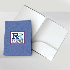 Pastas em Cartão 250gr Cartão 250gr 440x302mm 4x0  Vinco e bolso Pastas somente pagto. à vista no PIX