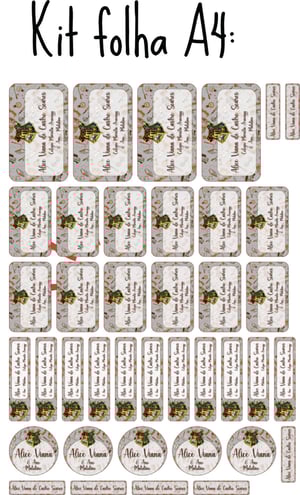 Etiqueta Escolar DTF UV Kit 1