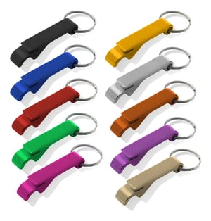 Chaveiro abridor Metal  CORES VARIADAS   