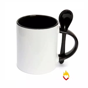 Caneca C/ Colher Reta - 325ml